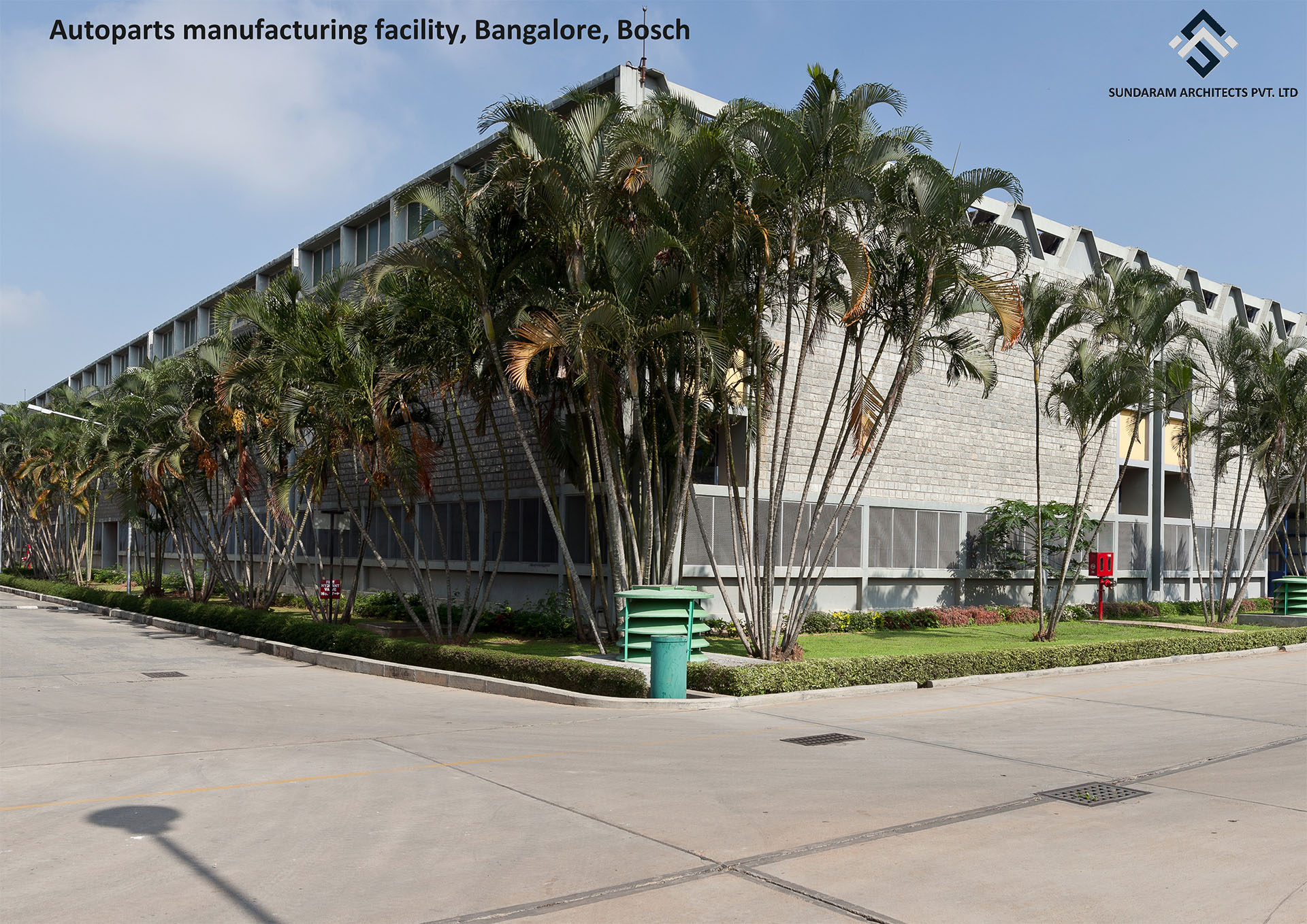 Sundaram Architects designed Autoparts Manufacturing Facility, Bangalore, Bosch