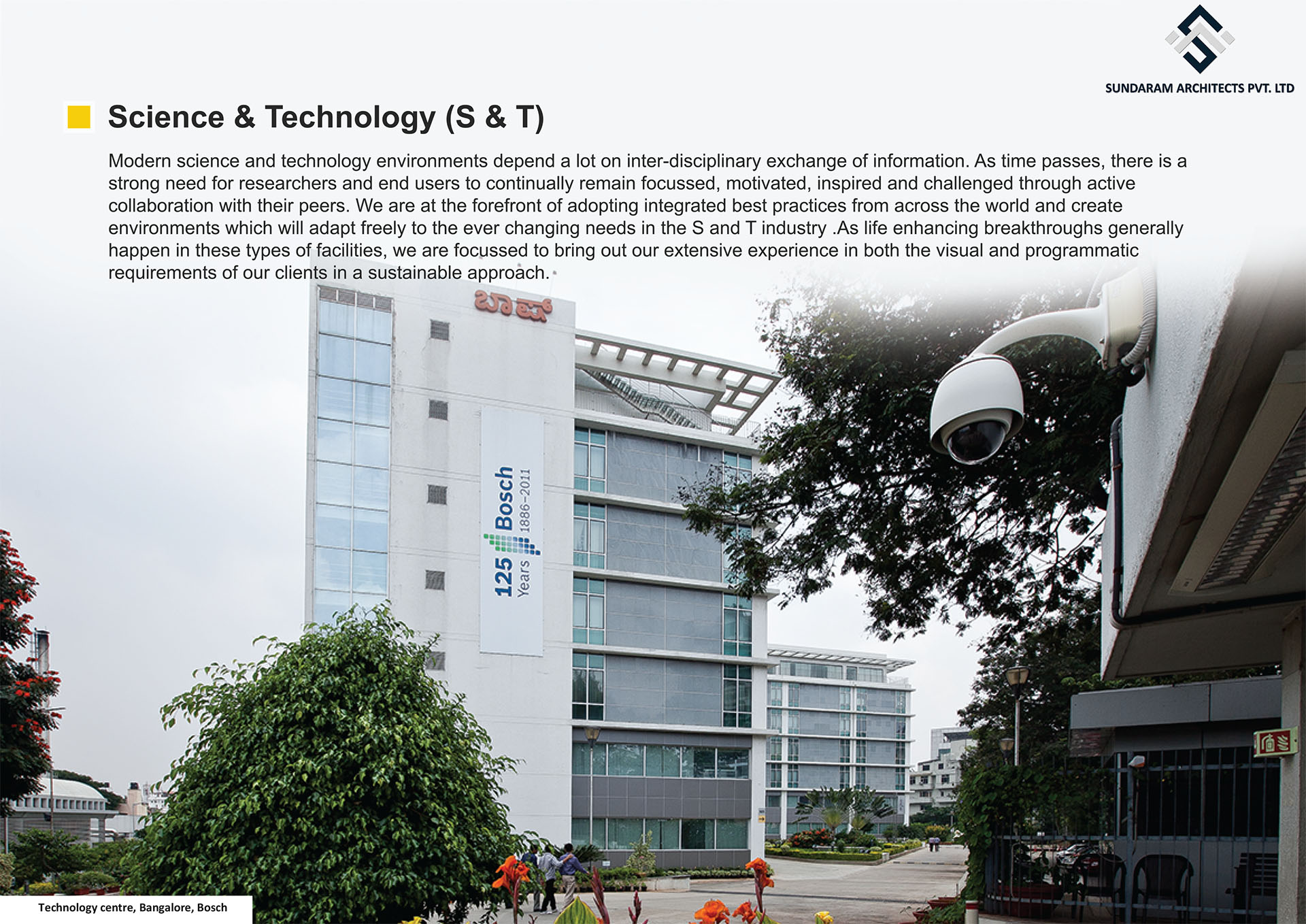Technology Centre, Bangalore, Bosch - Science & Technology Design - Best Structural Design in India,Bangalore