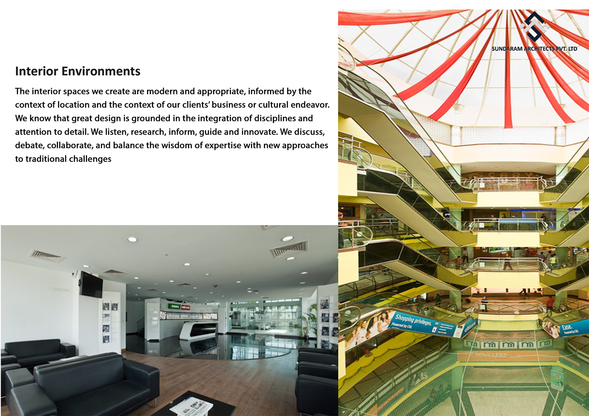 Interiors Services for Sundaram Architects - Best Interiors & Interiors BIM Consultancy Firm in Bangalore, India